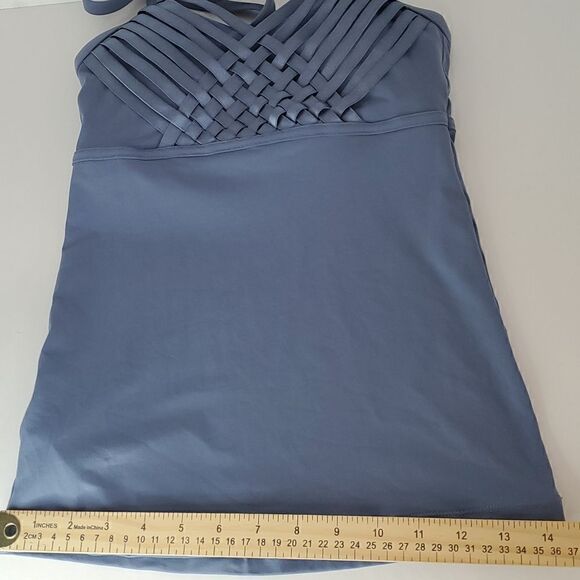 Lorna Jane Woven Front Active Tank Top Periwinkle Size XS - Picture 12 of 12